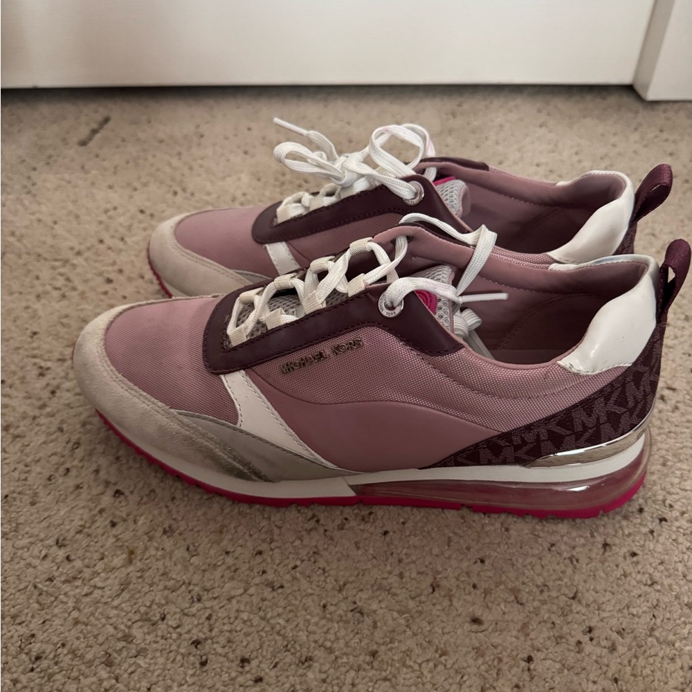 Michael Kors Mauve and Cream Sneakers - Picture 3 of 9